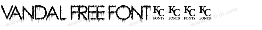 VANDAL Free Font字体转换